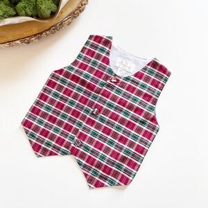 • Strasburg Holiday Plaid Vest • Size 2
